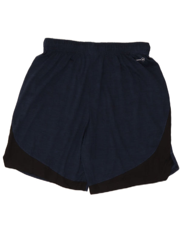 Pantaloncini sportivi da uomo Russell Athletic, poliestere color block medio blu navy