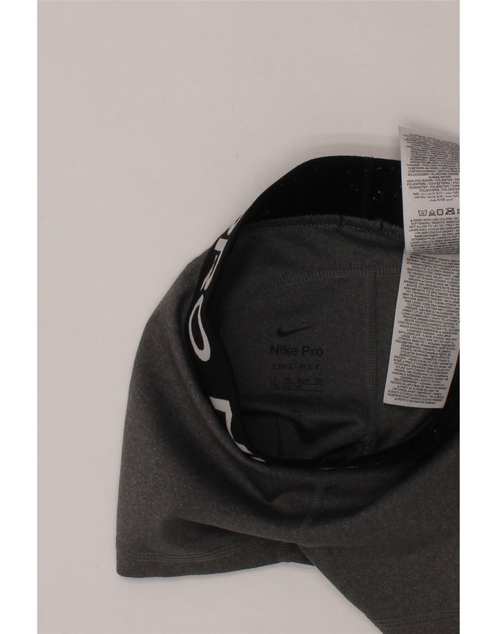 Pantaloncini sportivi NIKE per ragazze Dri Fit Graphic 6-7 anni XS poliestere grigio