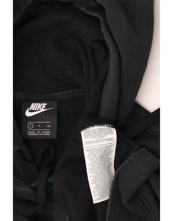 Felpa con cappuccio da uomo Nike Small in cotone nero