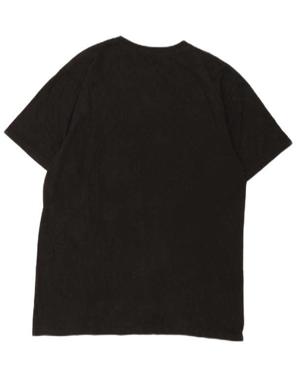 T-shirt grafica da uomo Hard Rock Cafe Praga, grande in cotone nero