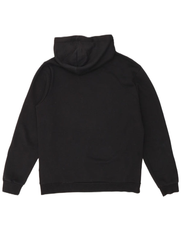 Felpa con cappuccio da uomo Puma media cotone nero