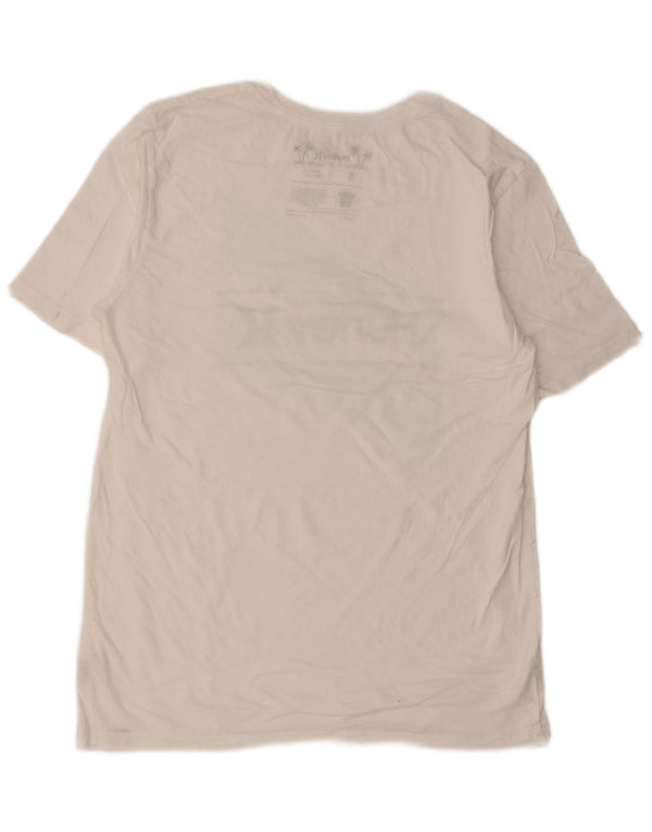 T-shirt grafica da uomo Hurley Top Small in cotone bianco