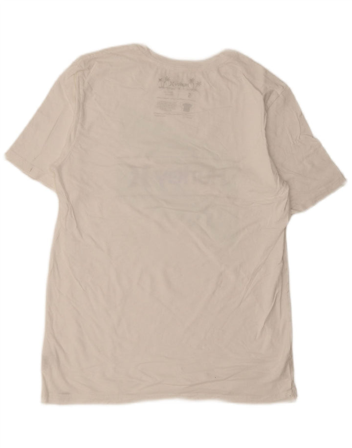 T-shirt grafica da uomo Hurley Top Small in cotone bianco