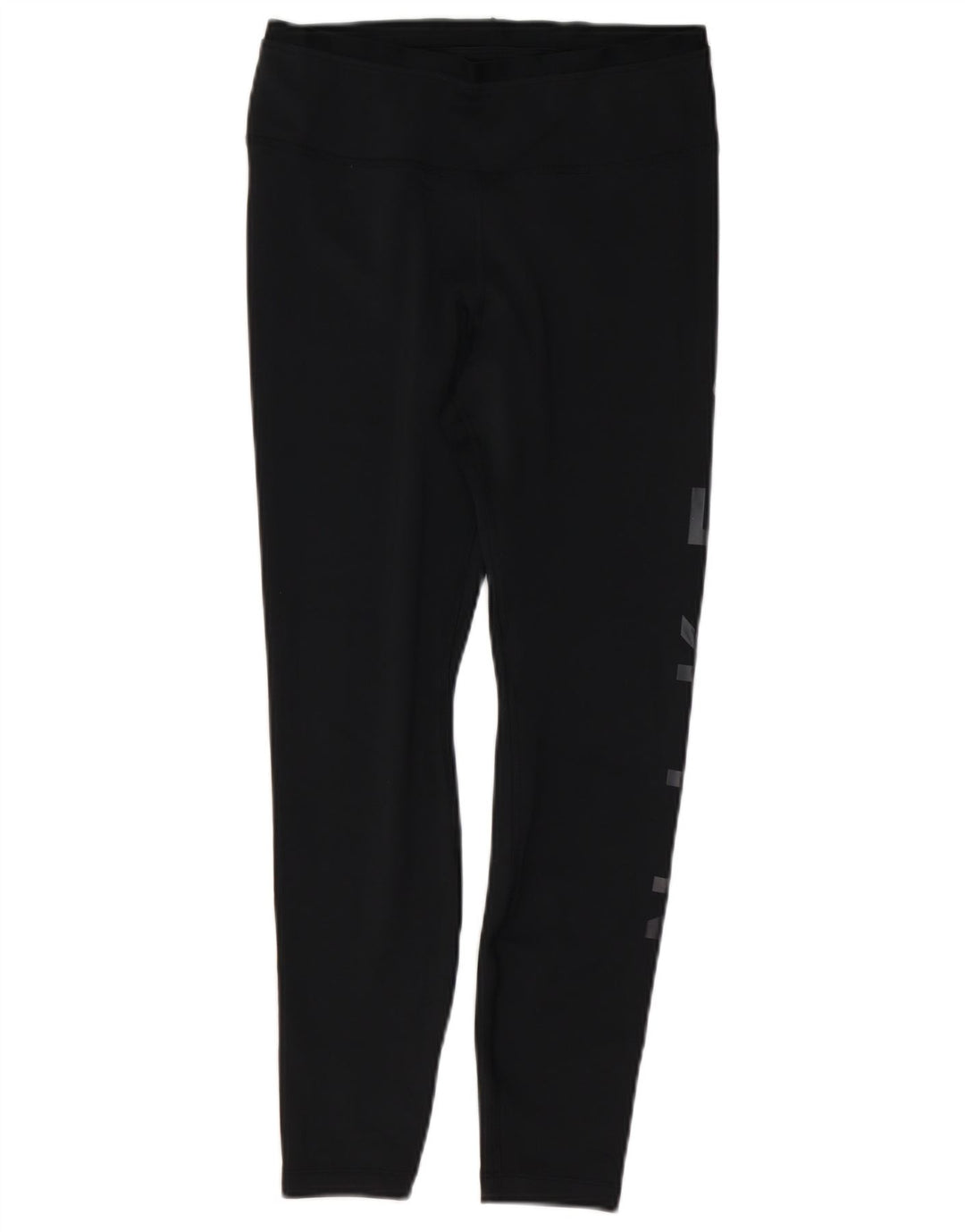 Leggings grafici NIKE Dri Fit da donna UK 12 medio nero poliestere