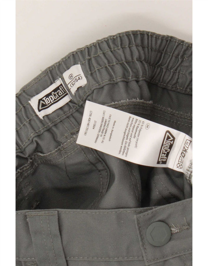 Pantaloncini cargo vintage da uomo IT 52/54 XL W38 Poliestere grigio