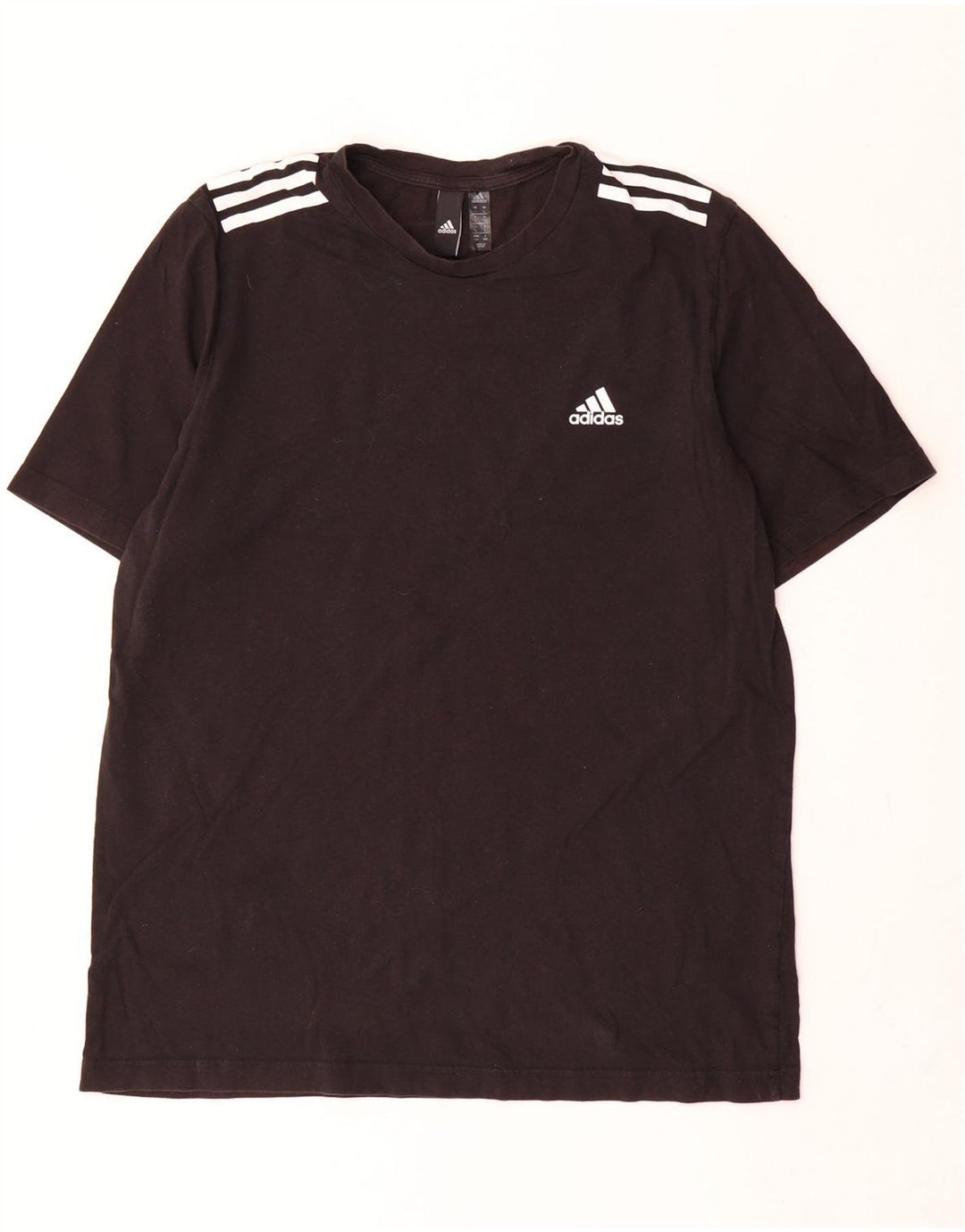T-shirt Adidas da uomo Top Large in cotone nero