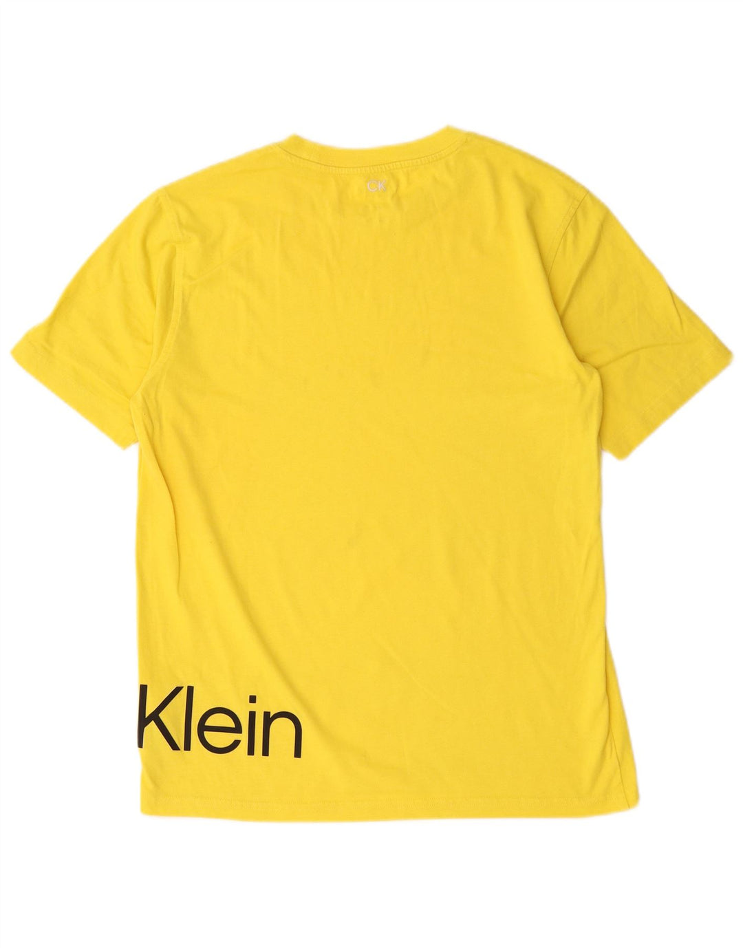 Maglietta grafica da uomo Calvin Klein Top piccola in cotone giallo