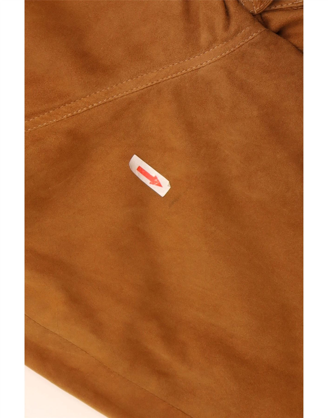 Giubbotto bomber in pelle scamosciata vintage da uomo UK 40 grande marrone