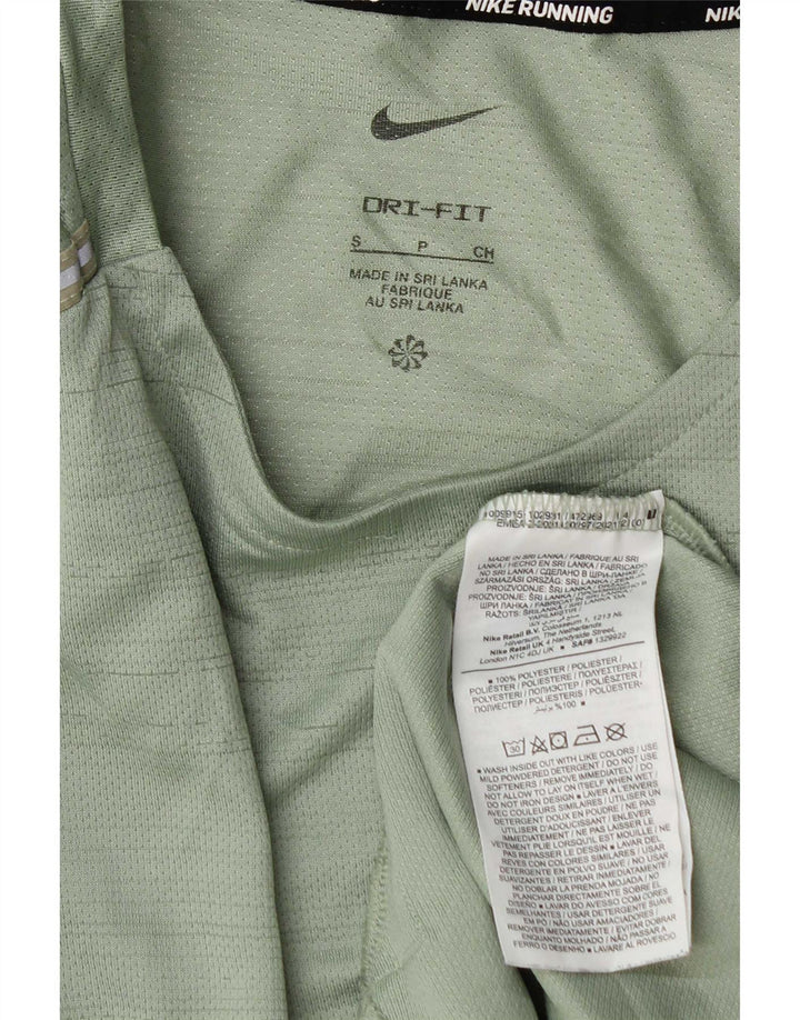 T-shirt Nike Dri Fit da uomo, piccola, in poliestere chiazzato verde