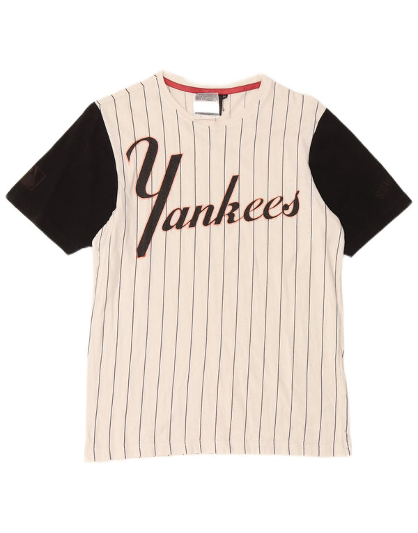 Majestic T-shirt grafica da uomo dei New York Yankees XS White Colourblock
