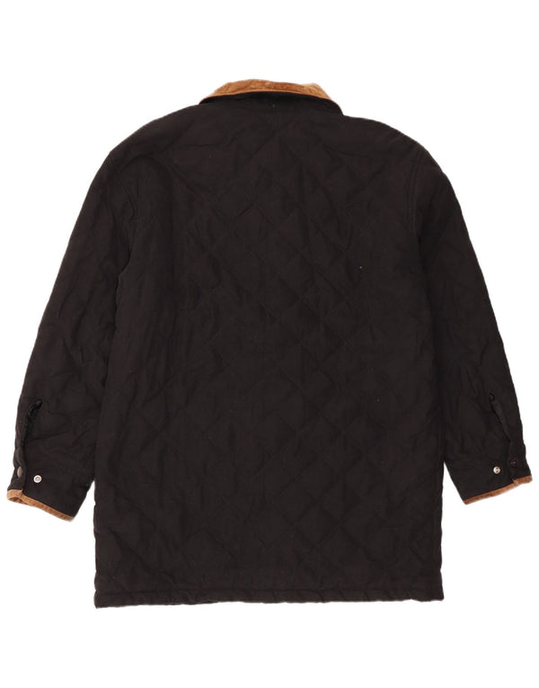 Cappotto trapuntato oversize da donna Ralph Lauren US 4 Small Black Colourblock