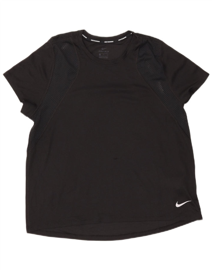 T-shirt da donna Nike Dri Fit Top UK 18 XL poliestere nero
