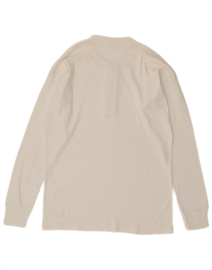 Levi's Top da uomo a manica lunga piccolo in cotone bianco
