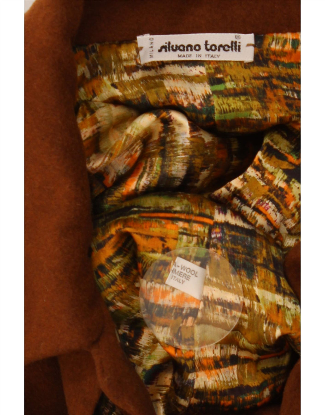 Soprabito vintage da donna UK 14 grande in lana marrone