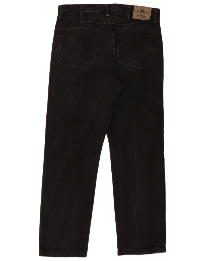 Jeans dritti da uomo Wrangler W34 L30 cotone nero