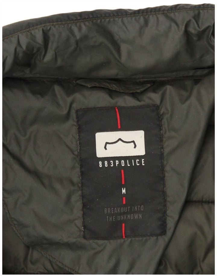 Giacca imbottita da uomo 883 Police UK 38 Nylon nero medio