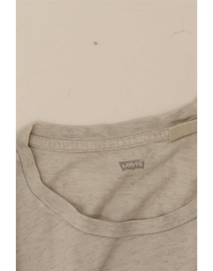 T-shirt grafica da uomo Levi's Top grande grigio screziato