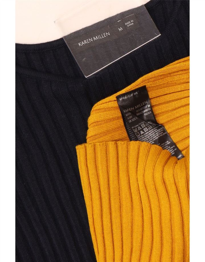 Karen Millen Maglione da donna con scollo a barchetta UK 12 Medio Blu navy