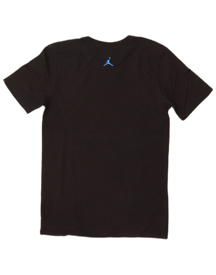 T-shirt grafica da uomo NIKE Top Small in cotone color block nero