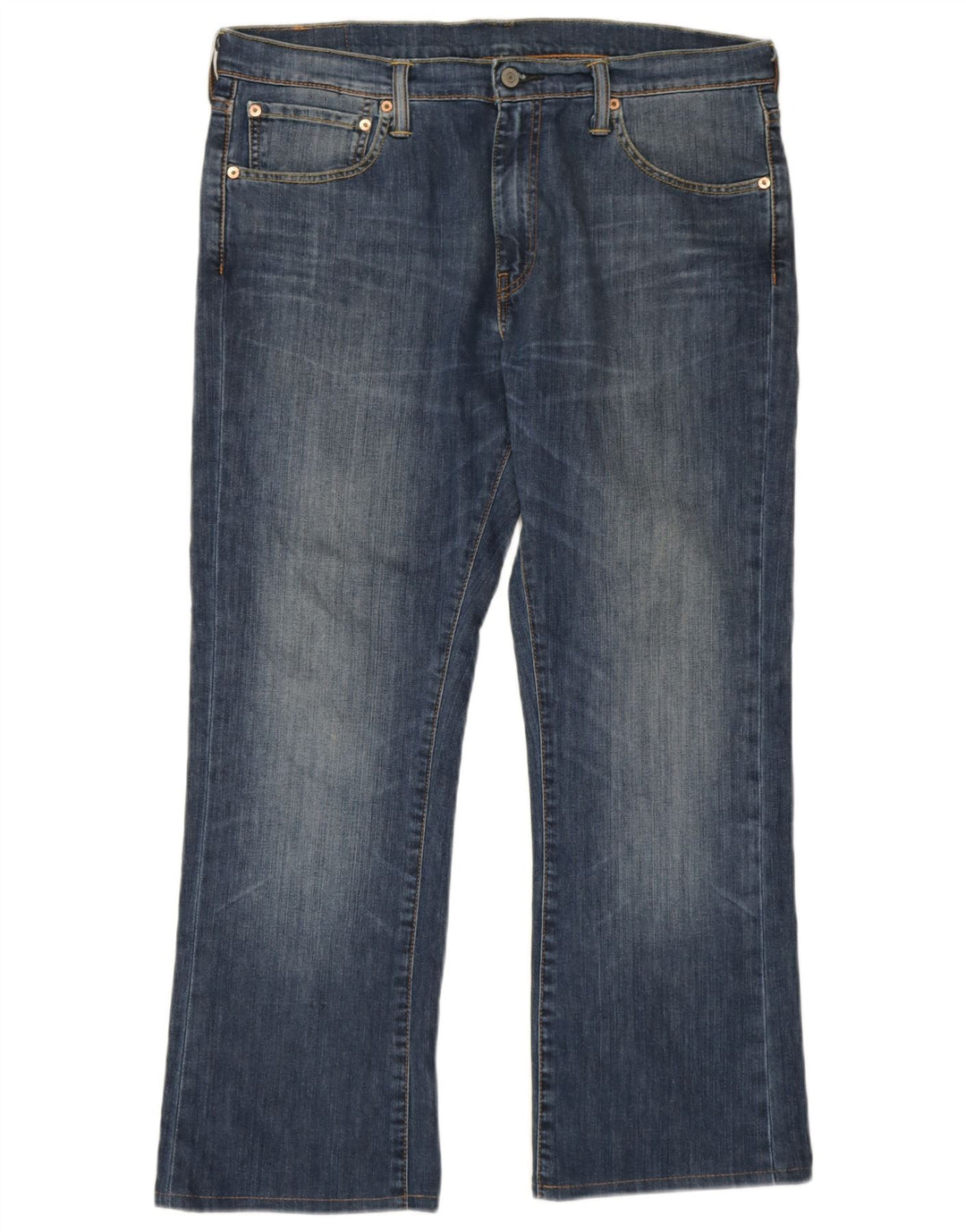 Levi's Uomo 527 Jeans Bootcut W36 L32 Cotone Blu