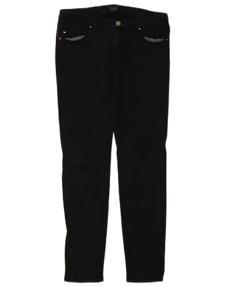 Jeans skinny da donna ARMANI W29 L29 cotone nero