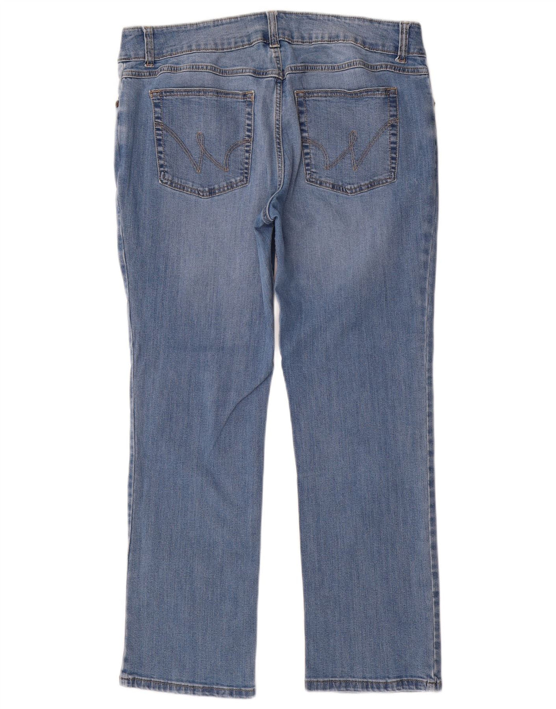 Jeans dritti da donna Wrangler W32 L30 cotone blu