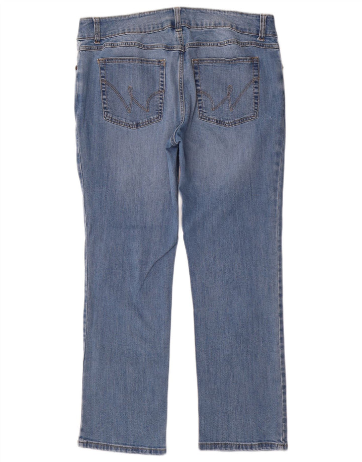 Jeans dritti da donna Wrangler W32 L30 cotone blu