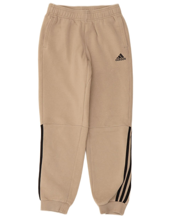 Pantaloni della tuta da ragazzo ADIDAS Joggers 11-12 anni in cotone beige