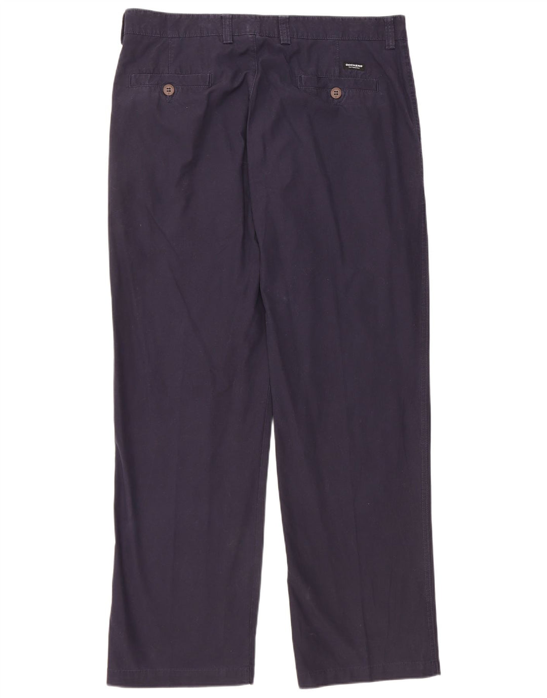 Pantaloni chino vestibilità regolare da donna Dockers W36 L32 cotone blu navy