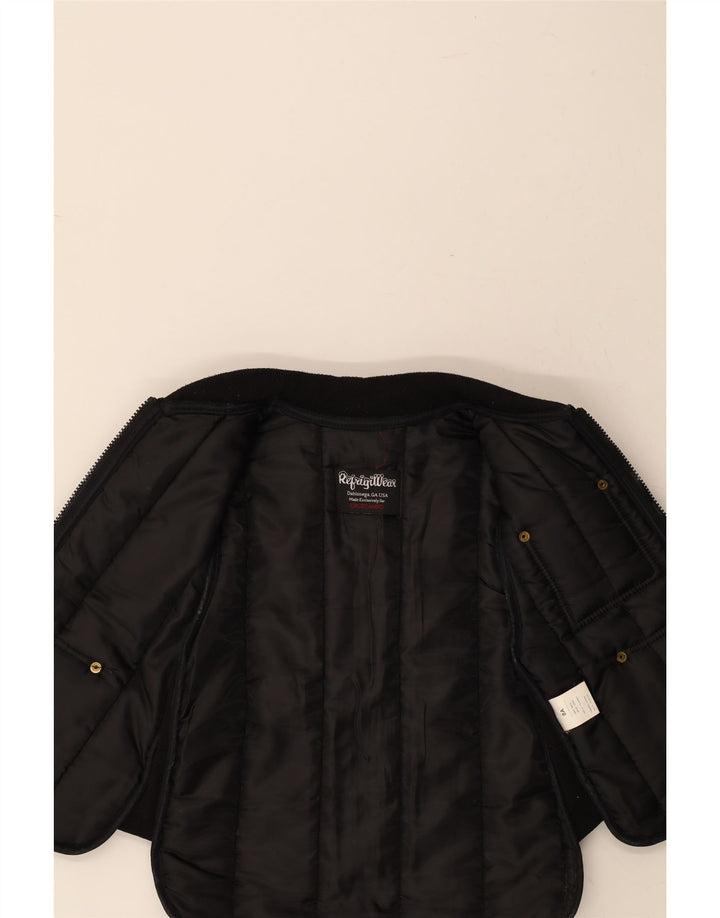 REFRIGIWEAR Boys Padded Gilet 7-8 Years Black Polyester Vintage Refrigiwear and Second-Hand Refrigiwear from Messina Hembry 
