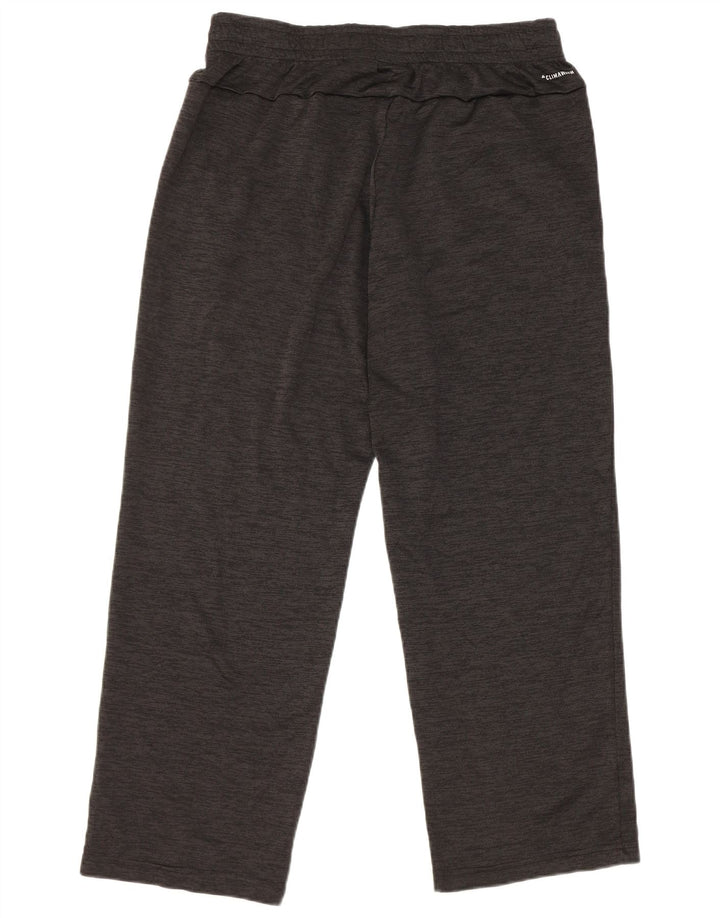Pantaloni da tuta da uomo Adidas Large in poliestere chiazzato nero
