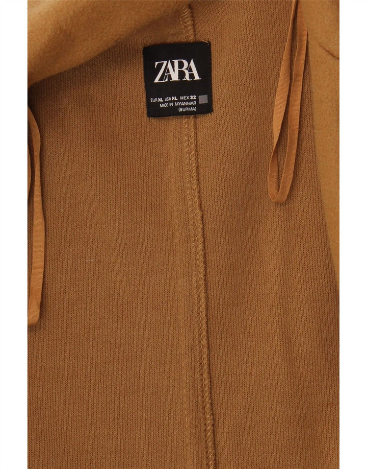 Soprabito aperto da donna Zara UK 18 XL Marrone