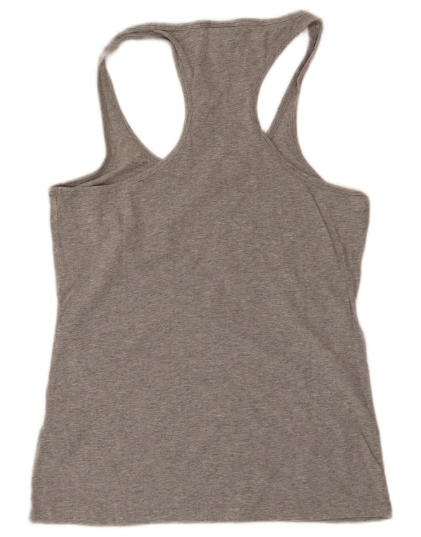 Champion Womens Heritage Fit Vest Top UK 14 Large Grey Cotton