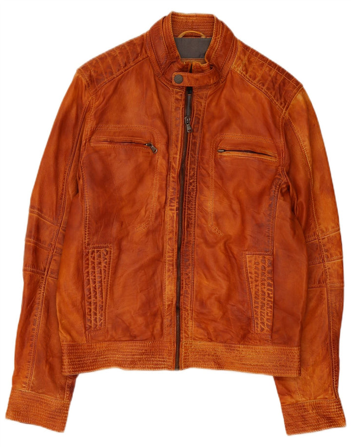 Giacca in pelle da uomo AUTARK UK 36 Piccola pelle marrone