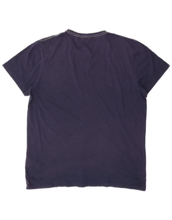 Gant T-shirt grafica da uomo Top XL in cotone blu navy