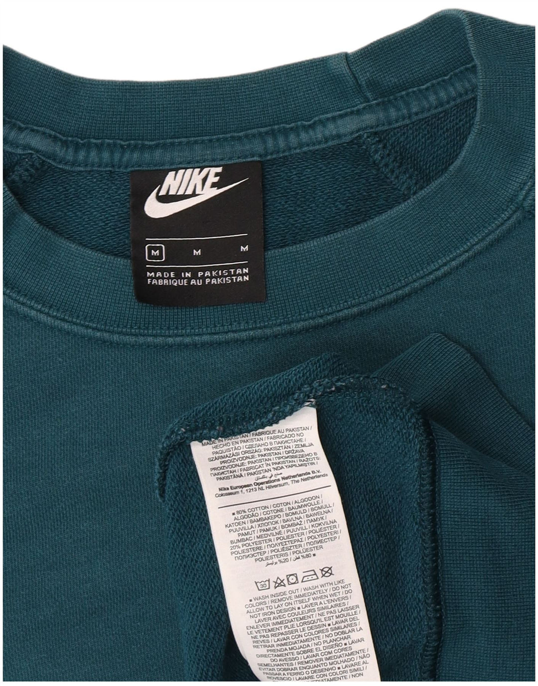 Felpa da donna Nike Jumper UK 14 cotone verde medio