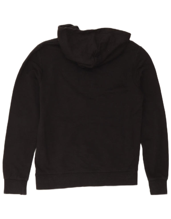 Felpa con cappuccio grafica da uomo Jack & Jones XS in cotone nero