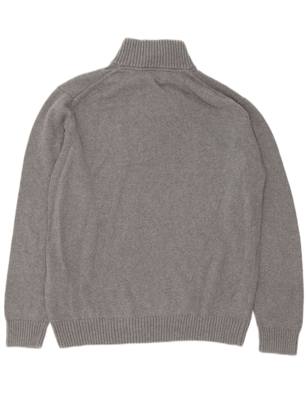 Gant Maglione da uomo con zip e collo 2XL in cotone grigio