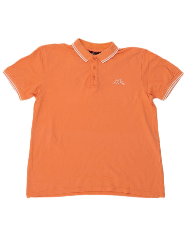 Polo Uomo KAPPA Large Arancione Cotone
