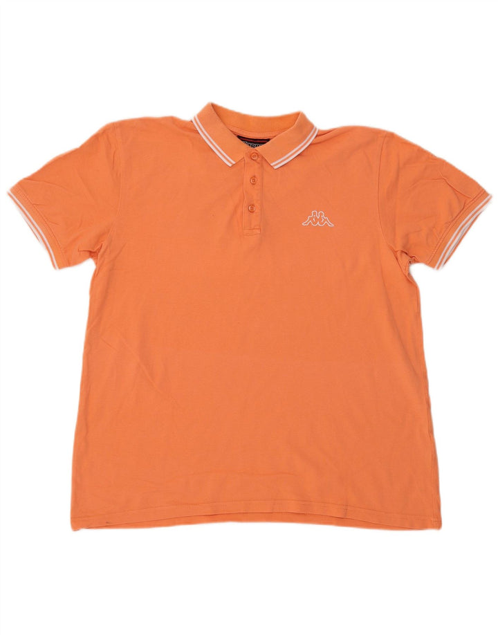 Polo Uomo KAPPA Large Arancione Cotone