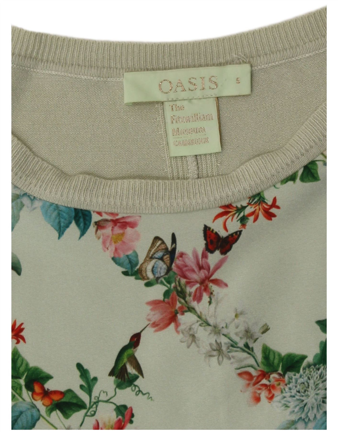 Camicetta da donna Oasis Top UK 10 Piccolo verde floreale