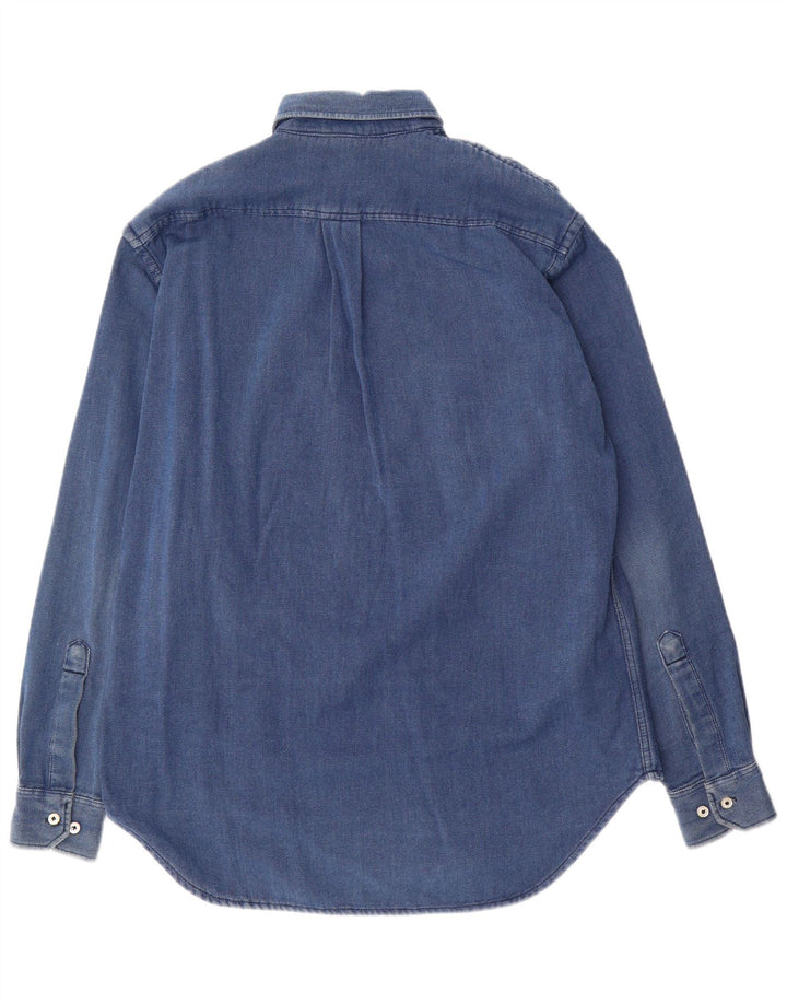 Camicia da vela da uomo Murphy & Nye in cotone blu medio