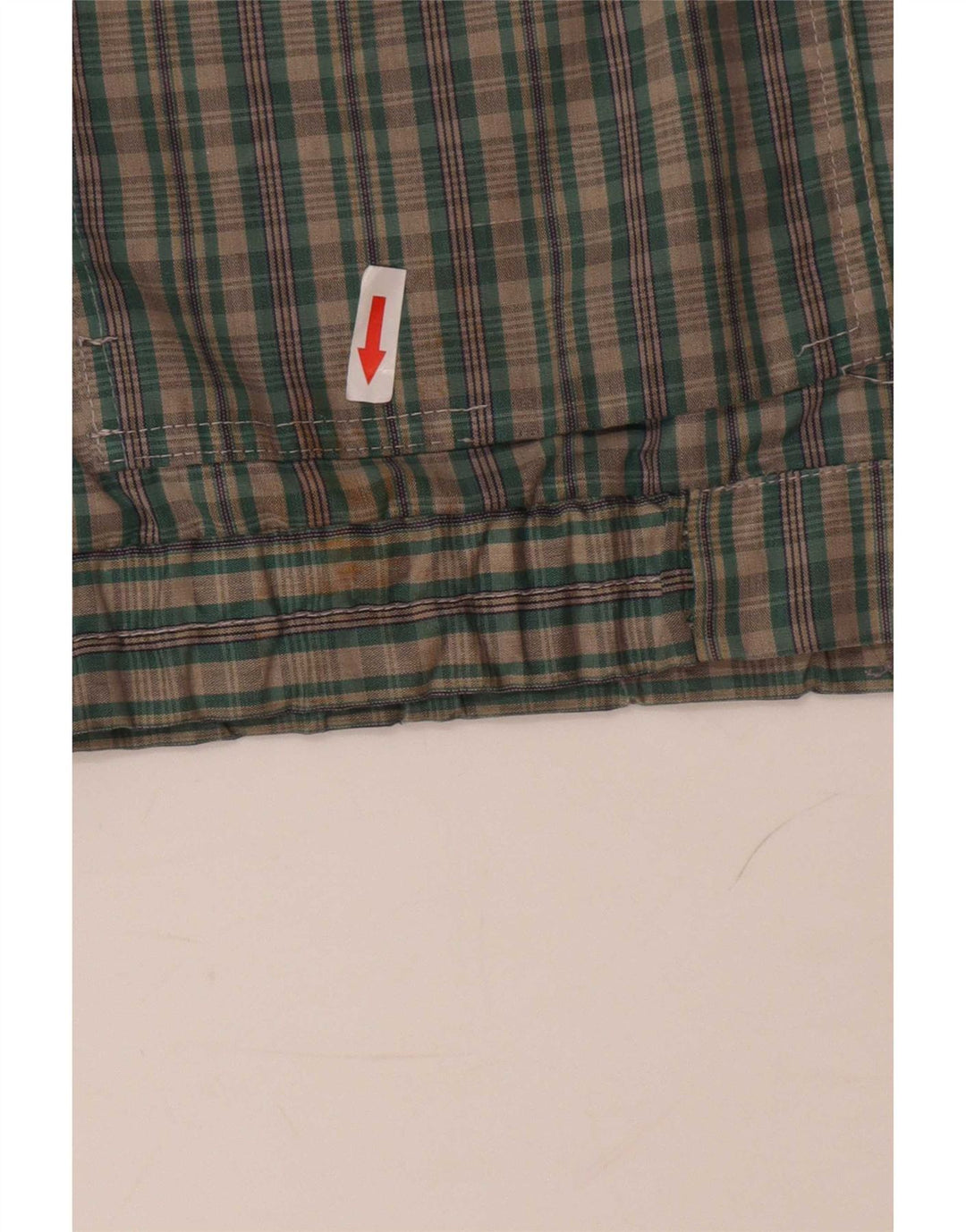 Giubbotto bomber vintage da uomo IT 46 piccolo verde a quadri