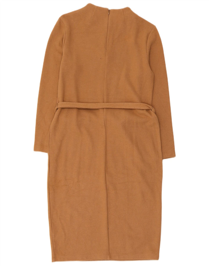 Abito maglione da donna Marks & Spencer UK 12 Cotone marrone medio