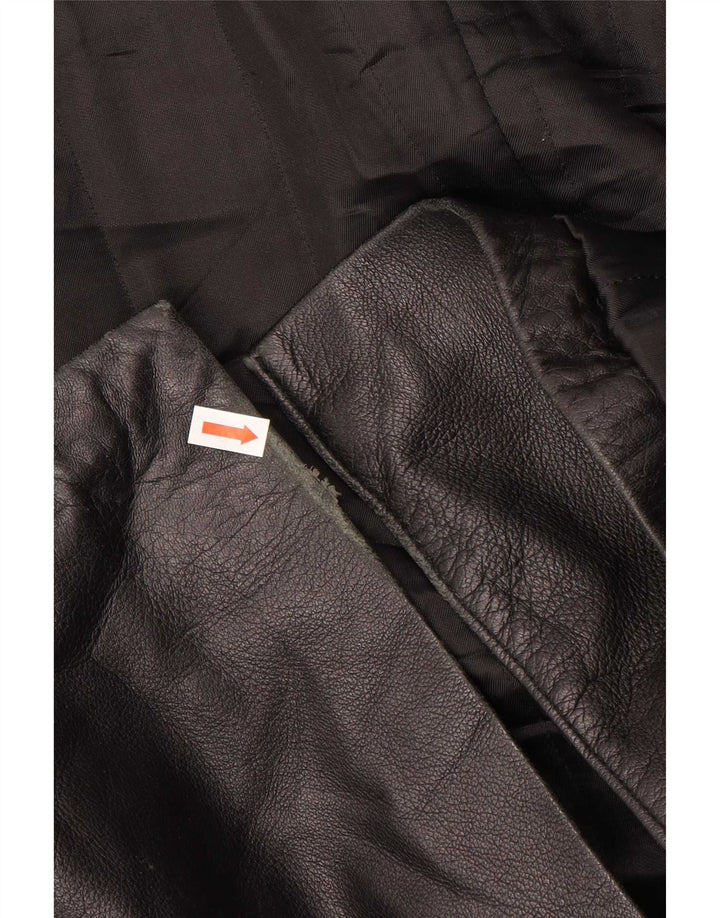 Cappotto in pelle da uomo Berkana IT 52 XL Nero