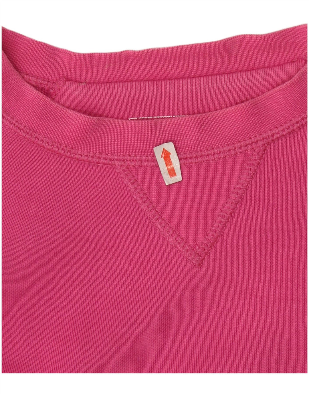 Felpa con grafica da donna CHAMPION Maglione UK 16 Large Pink Cotton