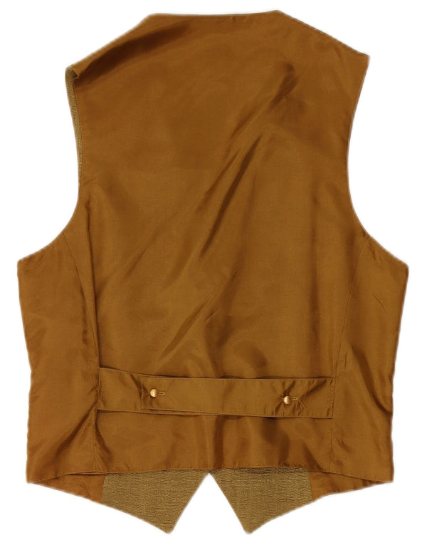 Gilet da donna VINTAGE UK 14 Poliestere floreale kaki medio