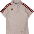 Polo ADIDAS da bambino Climacool 9-10 anni in poliestere bianco