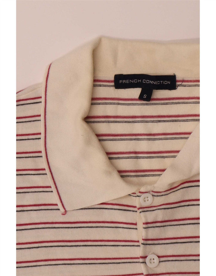 Maglione da uomo con collo alto French Connection, piccolo a righe bianche