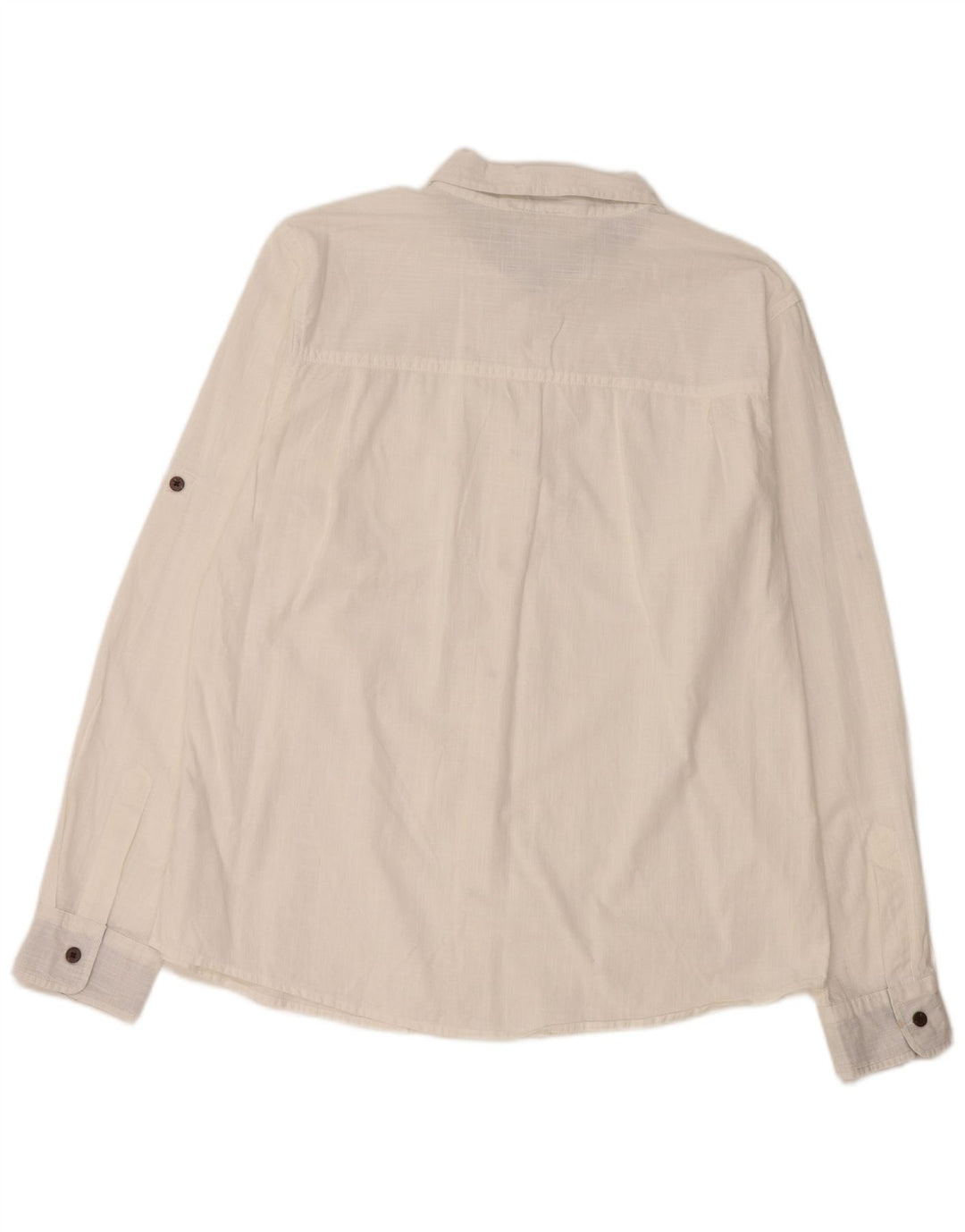 MOUNTAIN WAREHOUSE Camicia da uomo grande in cotone bianco